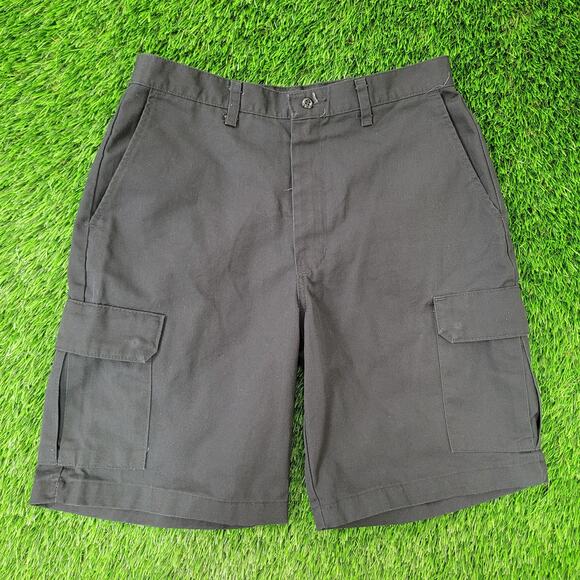 Vintage Y2K RedKap Cargo Shorts 30x9 Black - Picture 1 of 16